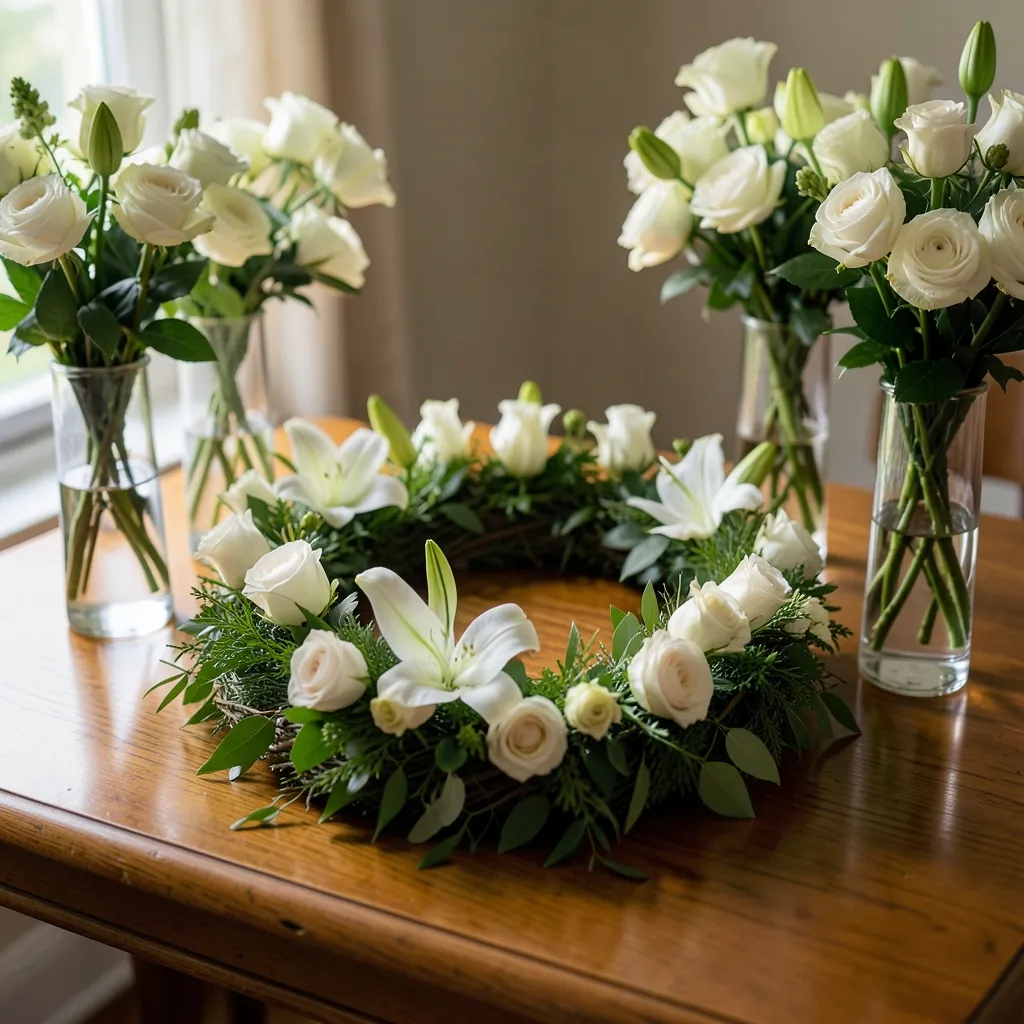 Blumenschmuck bei der Bestattung